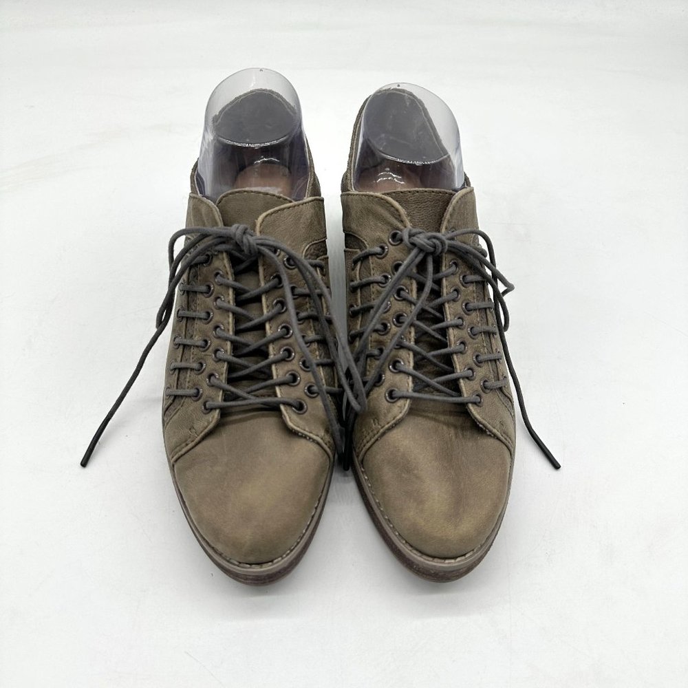 Kelsi Dagger Brooklyn Shoes Womens Taylor Split Sole Derby Lace Leather Taupe 9